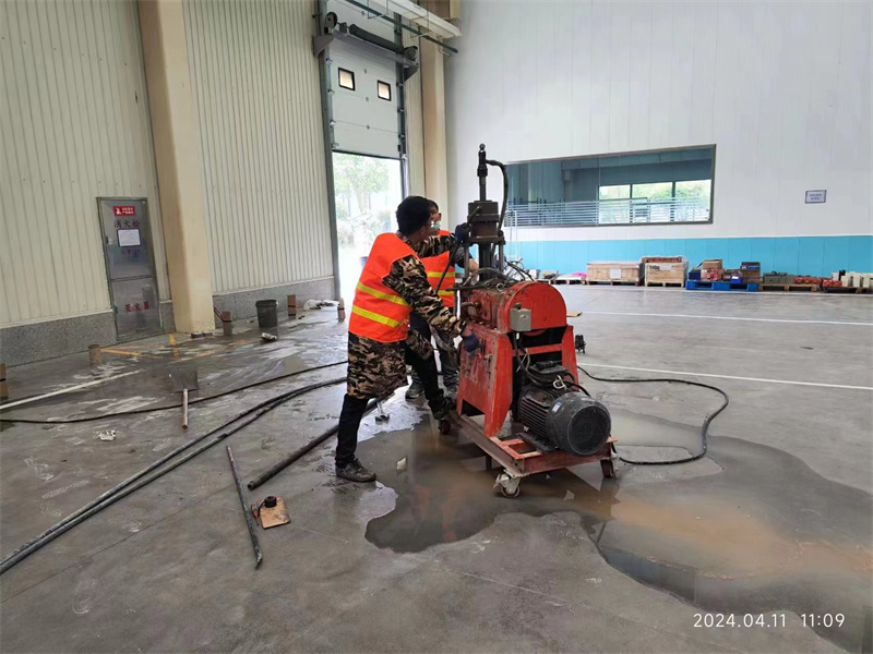 神池厂房地面下沉塌陷注浆加固施工